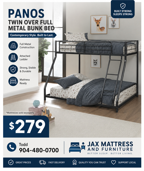 Panos Twin Over Full Bunkbed